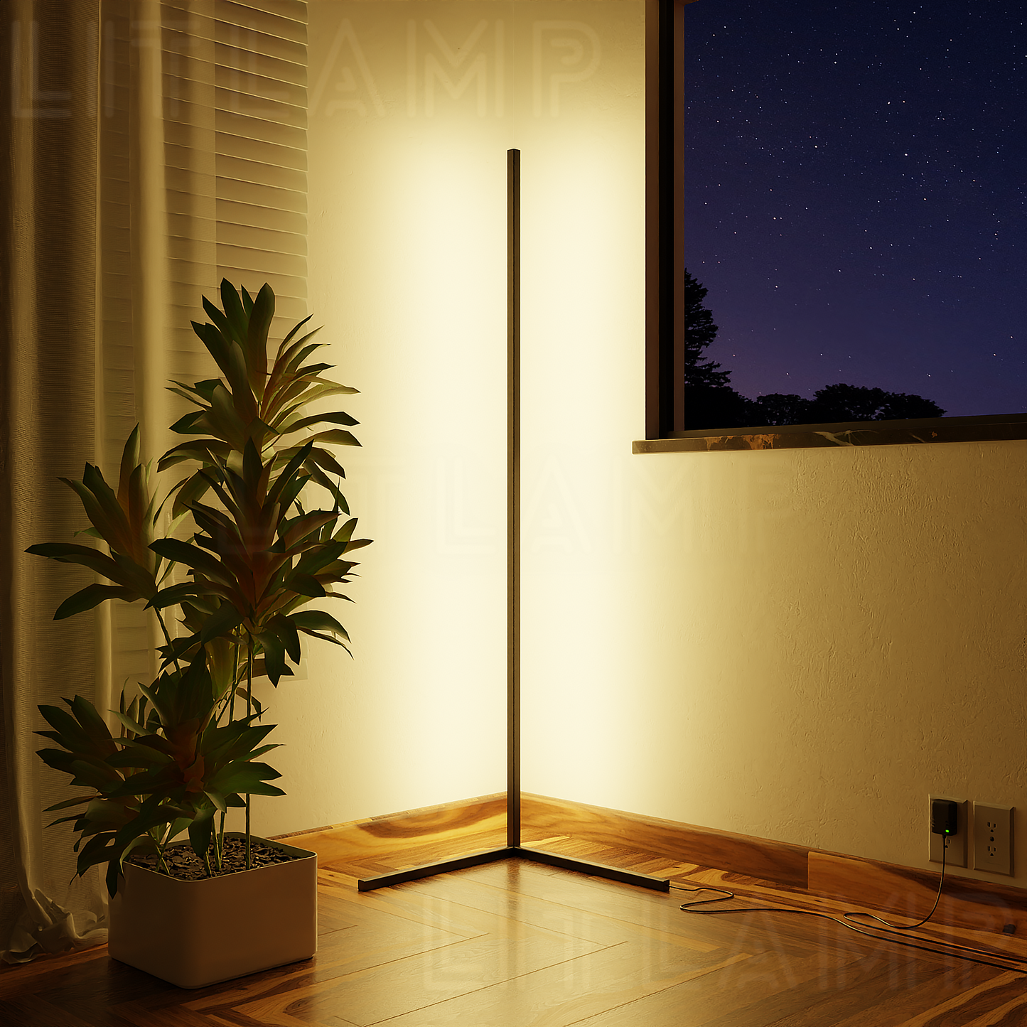 LED Corner Floor Lamp