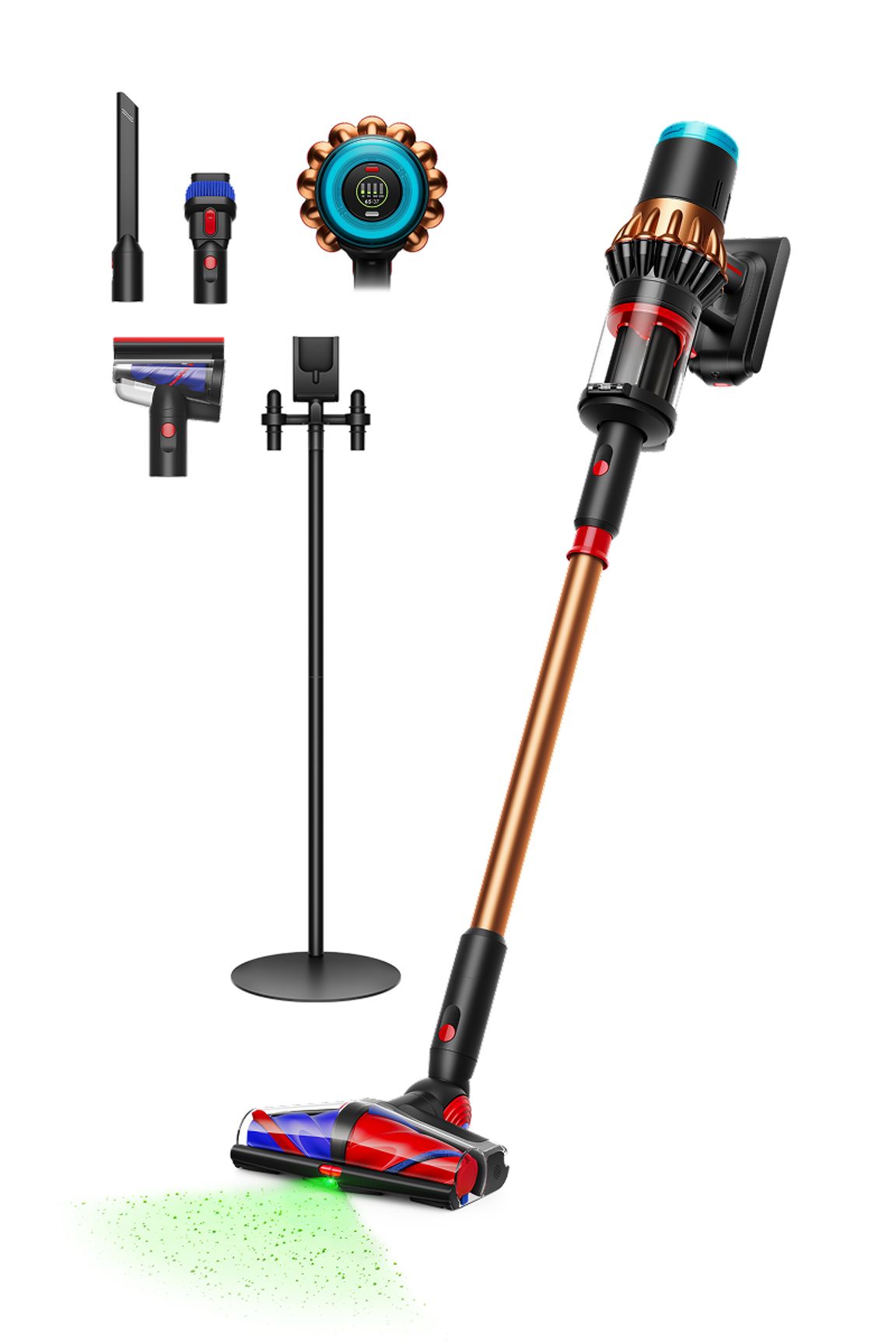 Dyson V16 Piston Animal Absolute (Black/Copper) vacuum + Dok